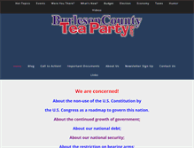 Tablet Screenshot of burlesoncountyteaparty.org